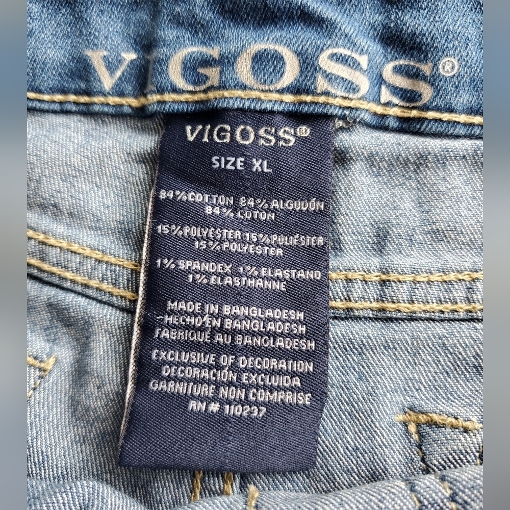 Vigoss Girls Denim Shortall, Sizes XL - Picture 7 of 8